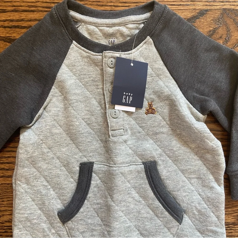 NWT Baby Gap Quilted Romper